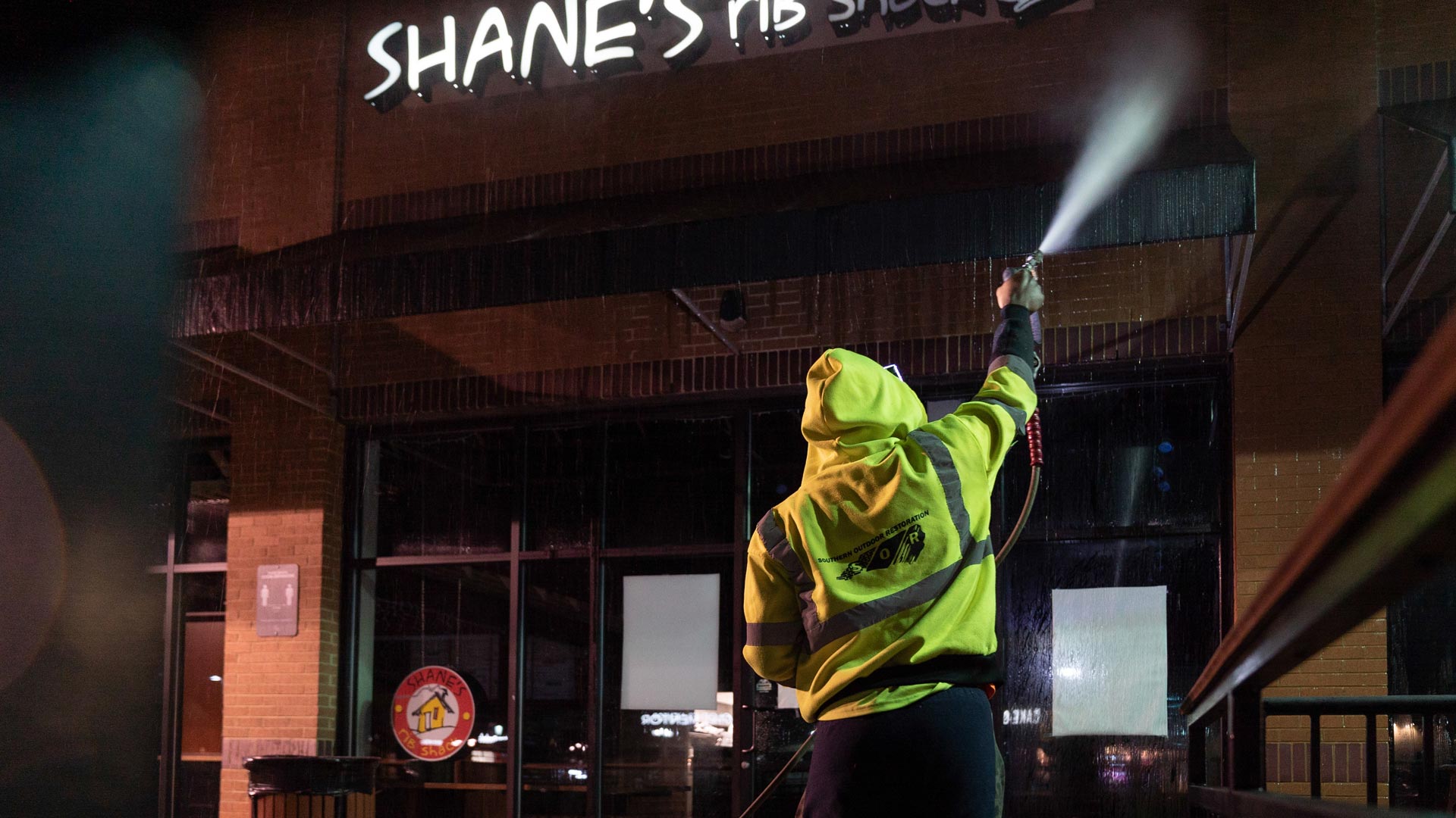 Retail Storefront Pressure Washing 3