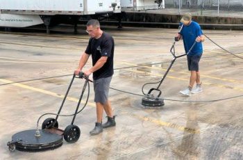 Loading dock and service area degreasing