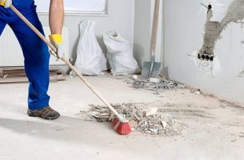 Post-construction exterior cleanup
